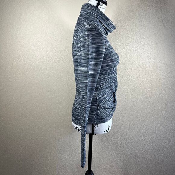 Lululemon Melodic Movement Long Sleeve Space Herringbone Black White size 8 - Picture 7 of 13